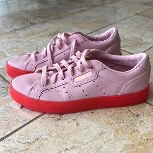 Brand new Pink Adidas Sleek Sneakers